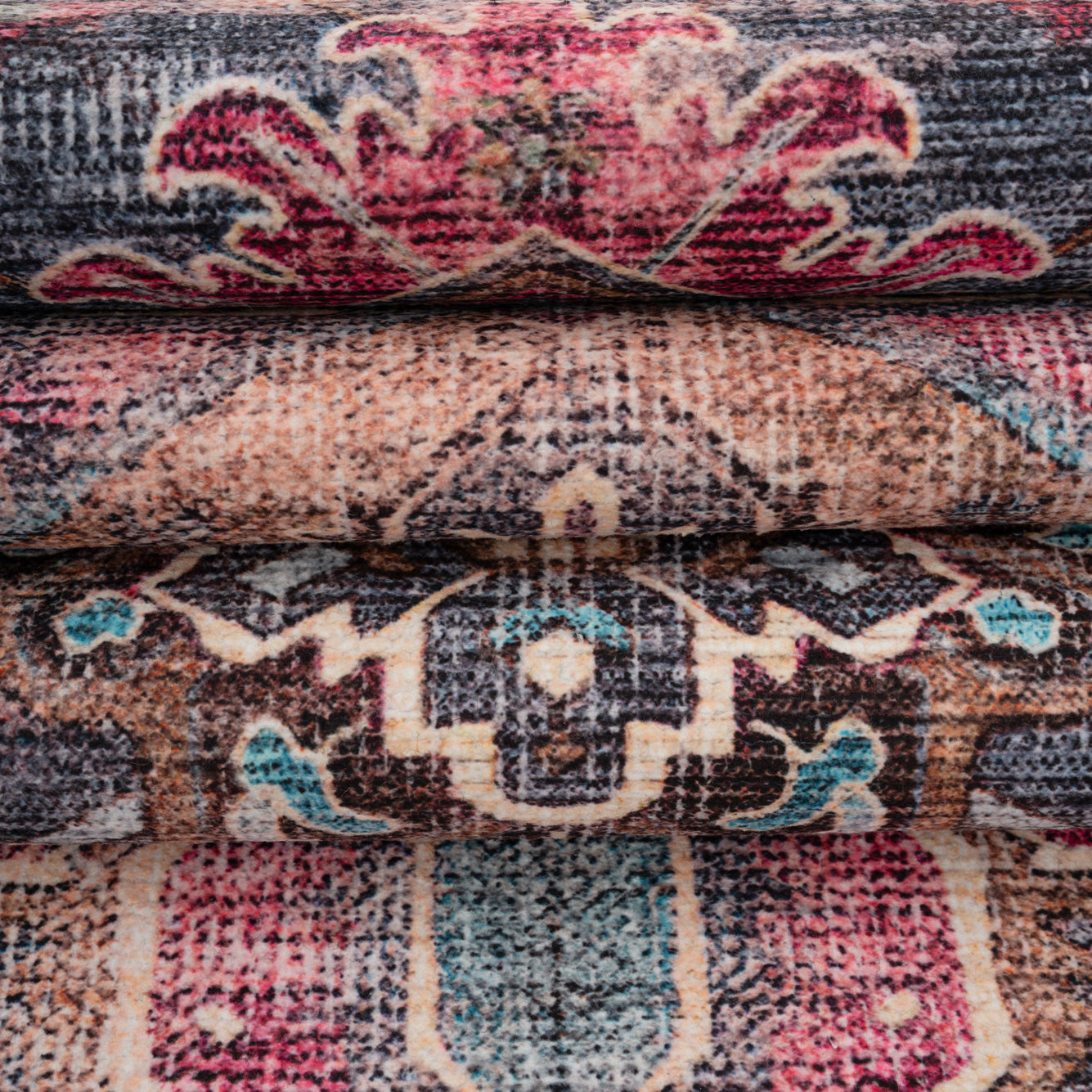 Soft Washable Multicolour Runner - Delphine