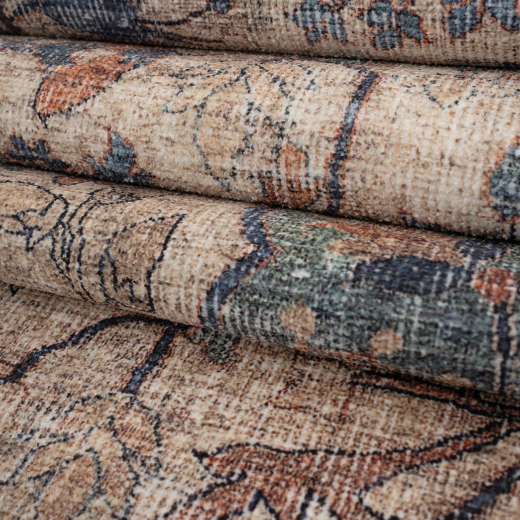 Soft Washable Blue Regency Runner - Dorothea