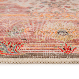 Washable Pink Medallion Rug - Dusk