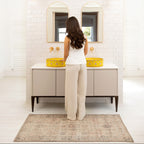Soft Washable Cream Bathroom Mat - Elnora