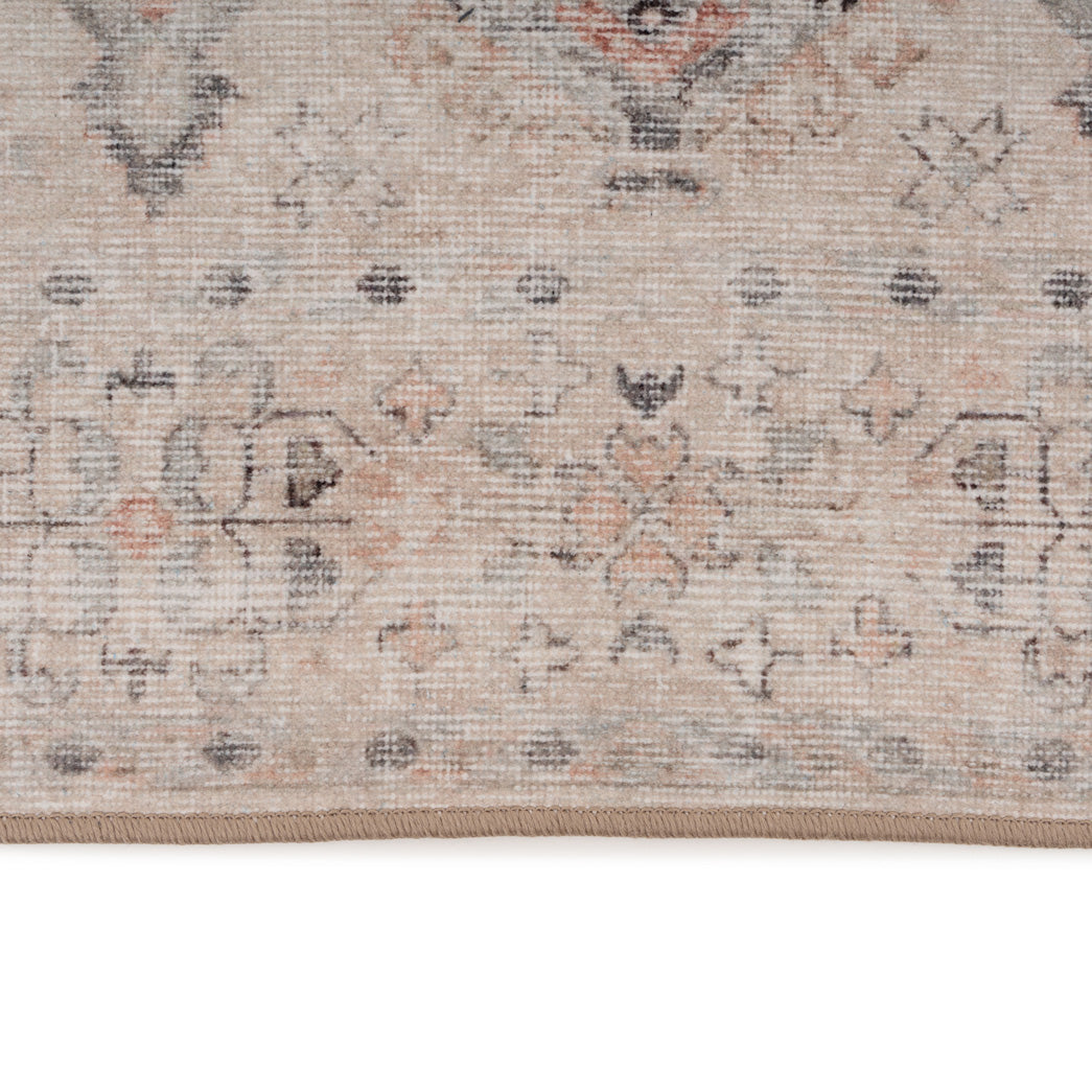 Soft Washable Cream Distressed Rug - Elnora