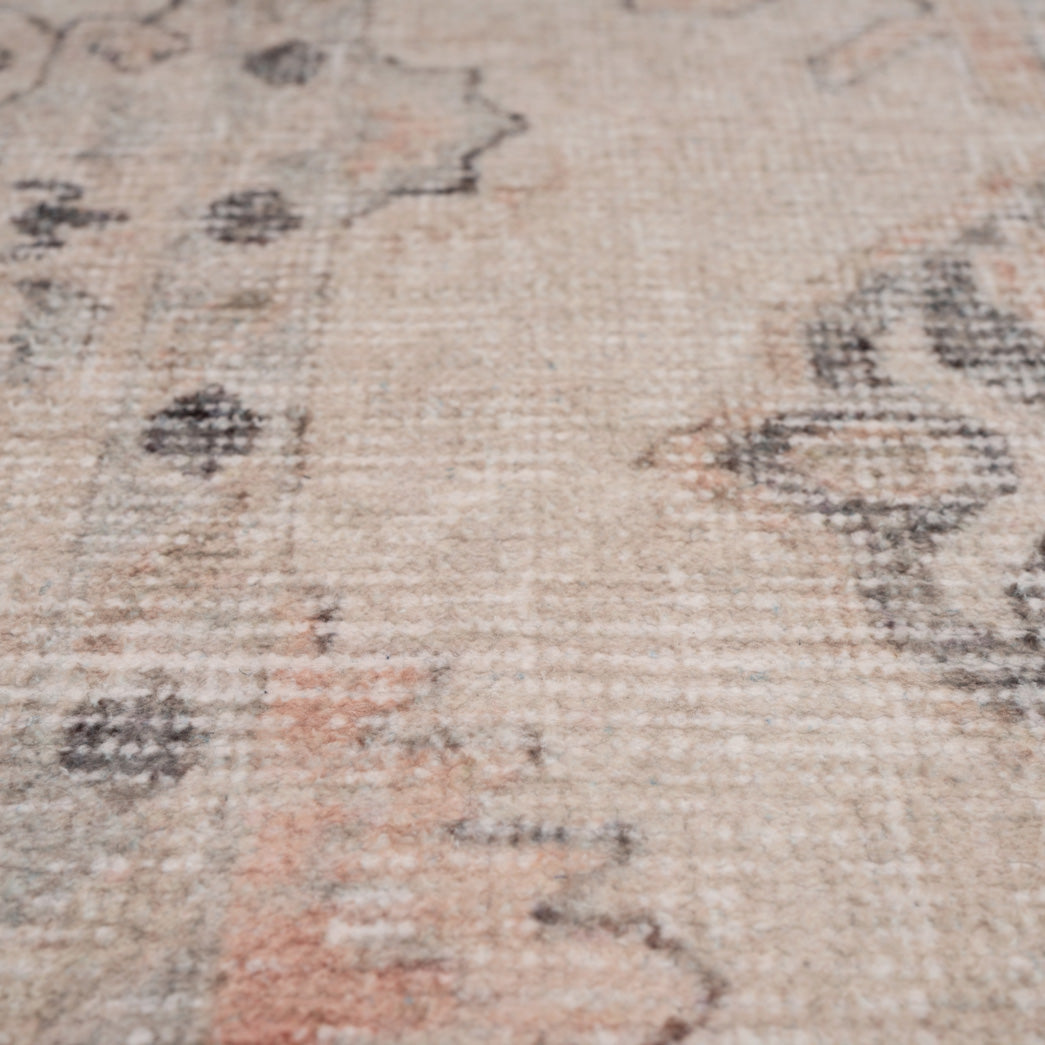 Soft Washable Cream Distressed Rug - Elnora