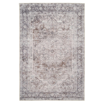 Soft Washable Vintage Greige Rug - Elsie