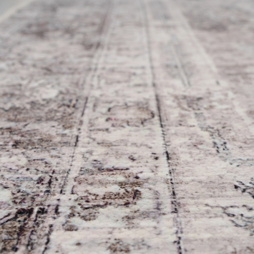 Soft Washable Vintage Greige Rug - Elsie | Living Room Rugs | Kukoon ...