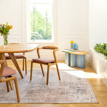 Soft Washable Distressed Greige Rug - Ernest