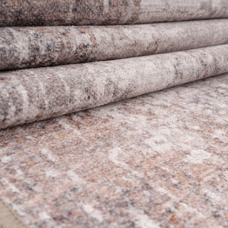 Soft Washable Distressed Greige Rug - Ernest