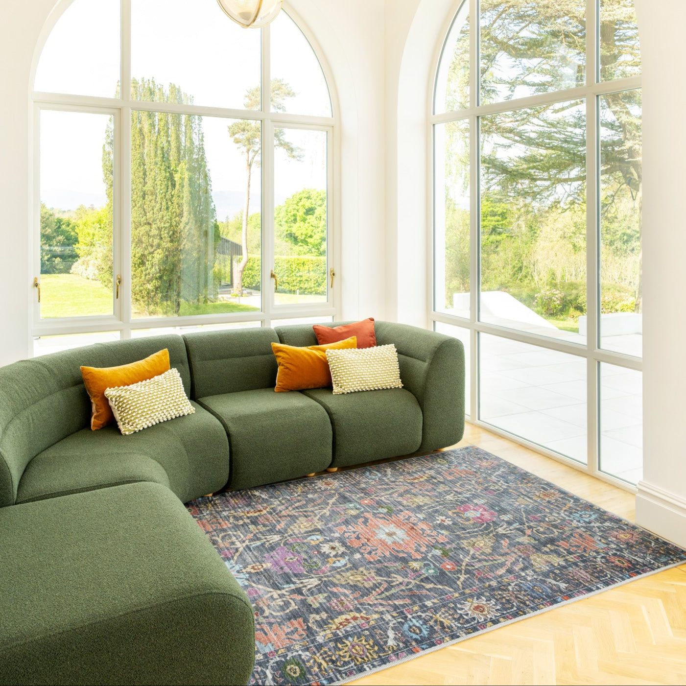 Soft Washable Wildflower Rug - Francine