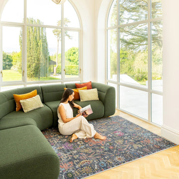 Soft Washable Wildflower Rug - Francine