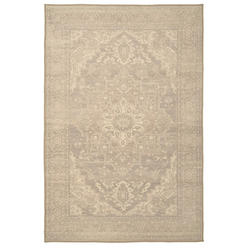 Soft Washable Vintage Beige Rug - Mariana