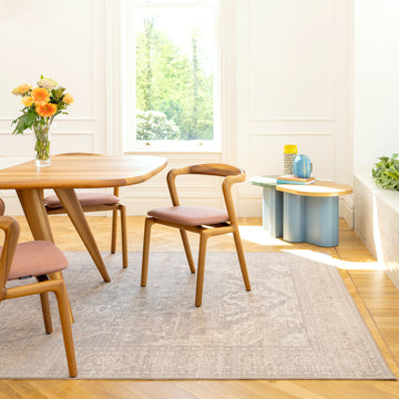 Soft Washable Vintage Beige Rug - Mariana