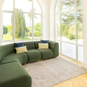 Soft Washable Vintage Beige Rug - Mariana