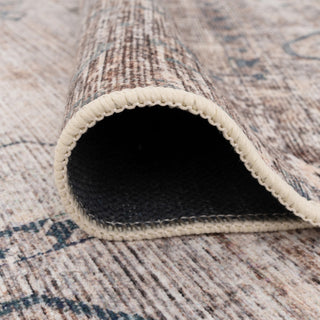 Washable Grey Blue Vintage Runner - Roam