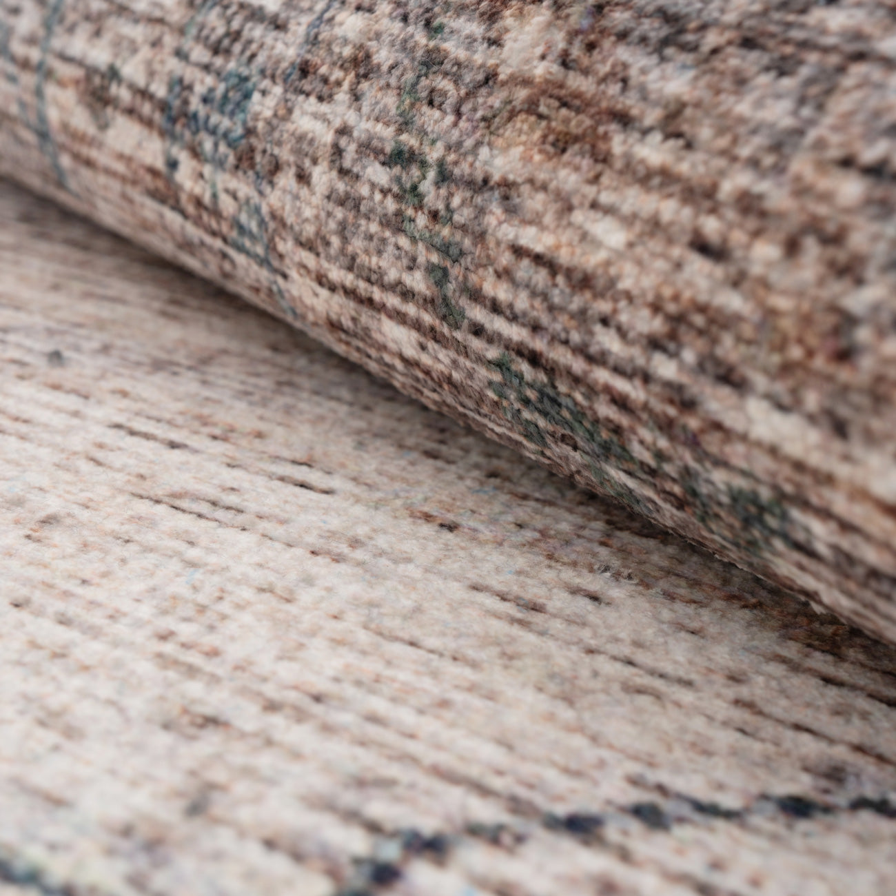 Washable Grey Blue Vintage Runner - Roam