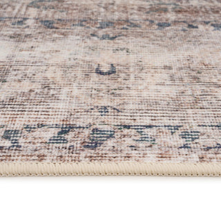 Washable Grey Blue Vintage Runner - Roam