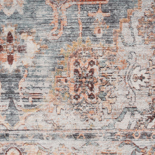 Washable Blue Vintage Runner - Serene
