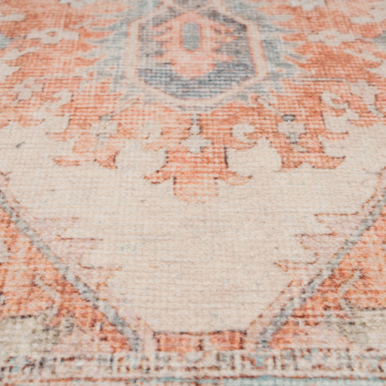 Washable Terracotta Vintage Runner - Sisu
