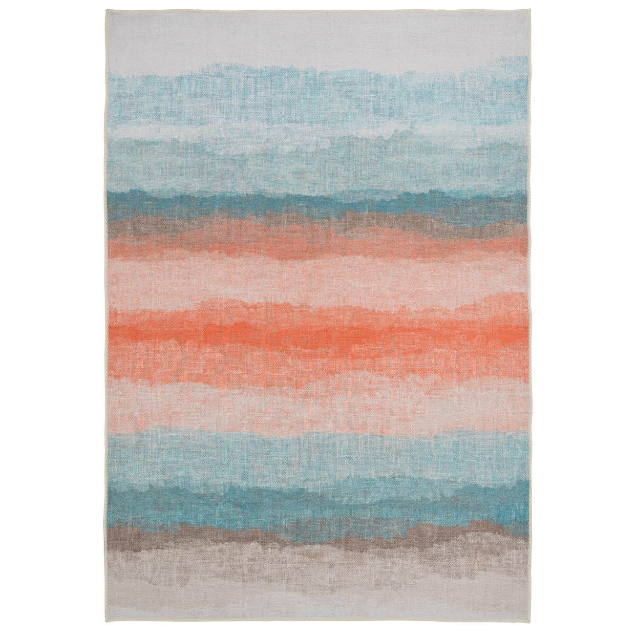 Soft Washable Multicolour Abstract Rug - Solene