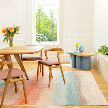 Soft Washable Multicolour Abstract Rug - Solene