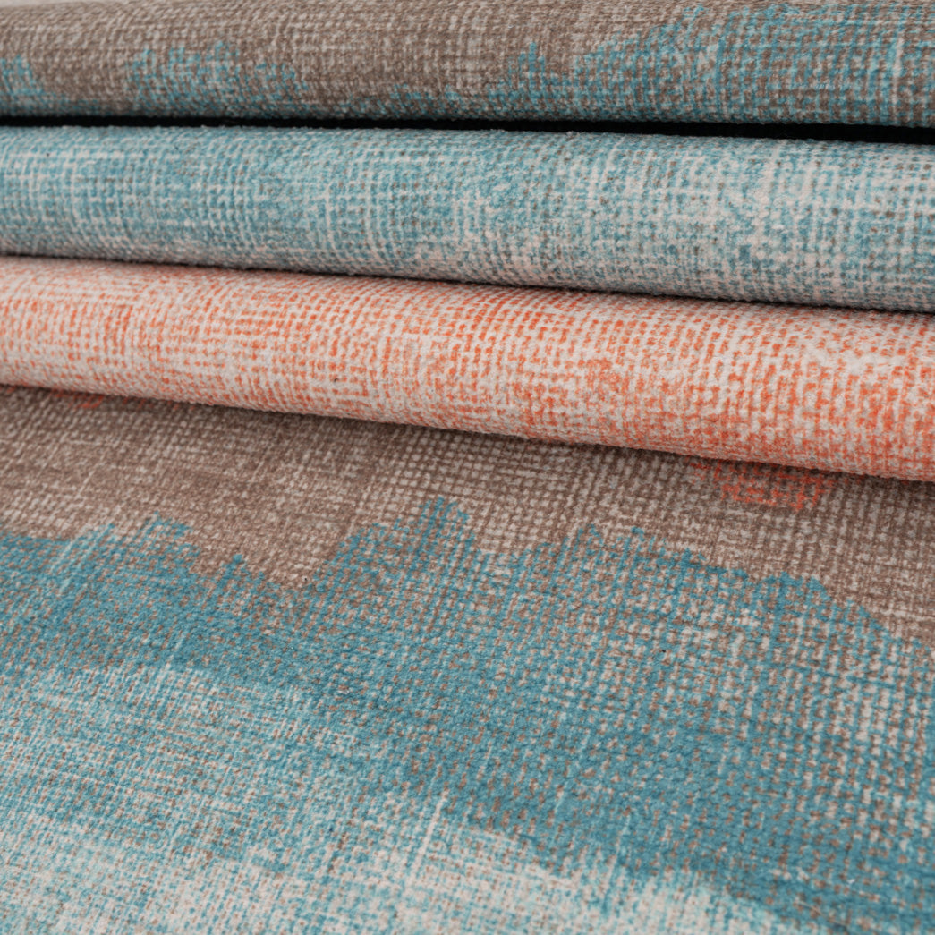 Soft Washable Multicolour Abstract Runner - Solene