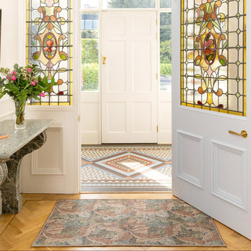 Soft Washable Green Leaf Doormat - Sylvan