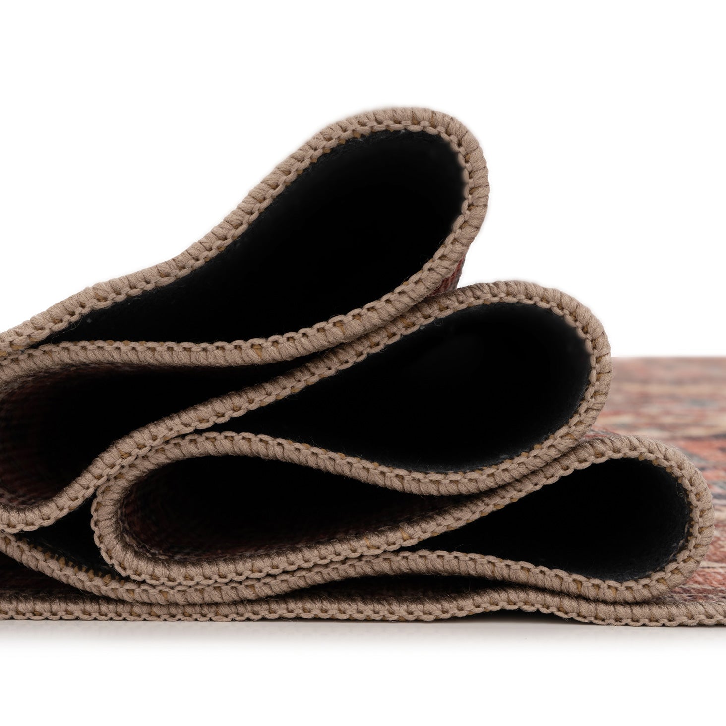 Soft Washable Terracotta Medallion Runner - Verity