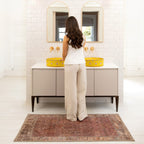 Soft Washable Red Bathroom Mat - Violet