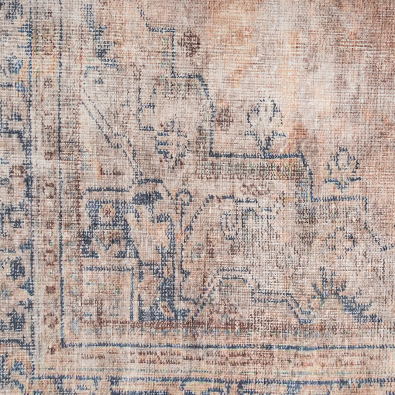 Washable Terracotta Vintage Rug - Wander