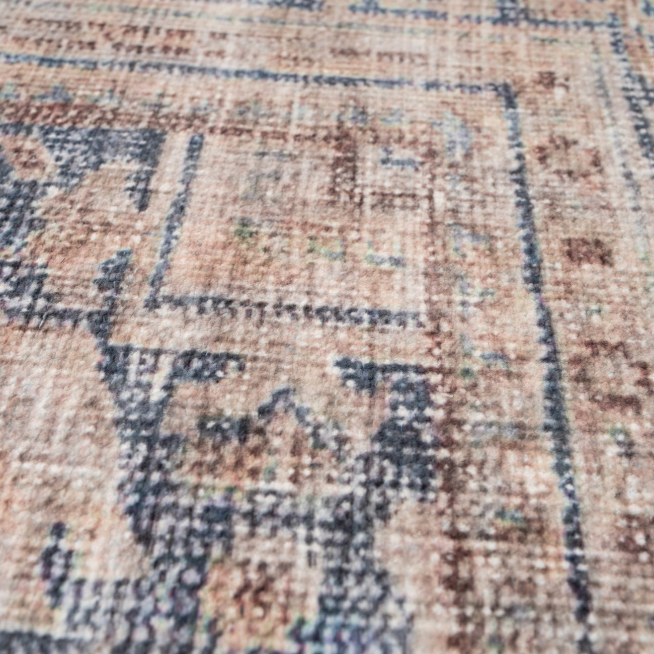Washable Terracotta Vintage Rug - Wander | Living Room | Kukoon