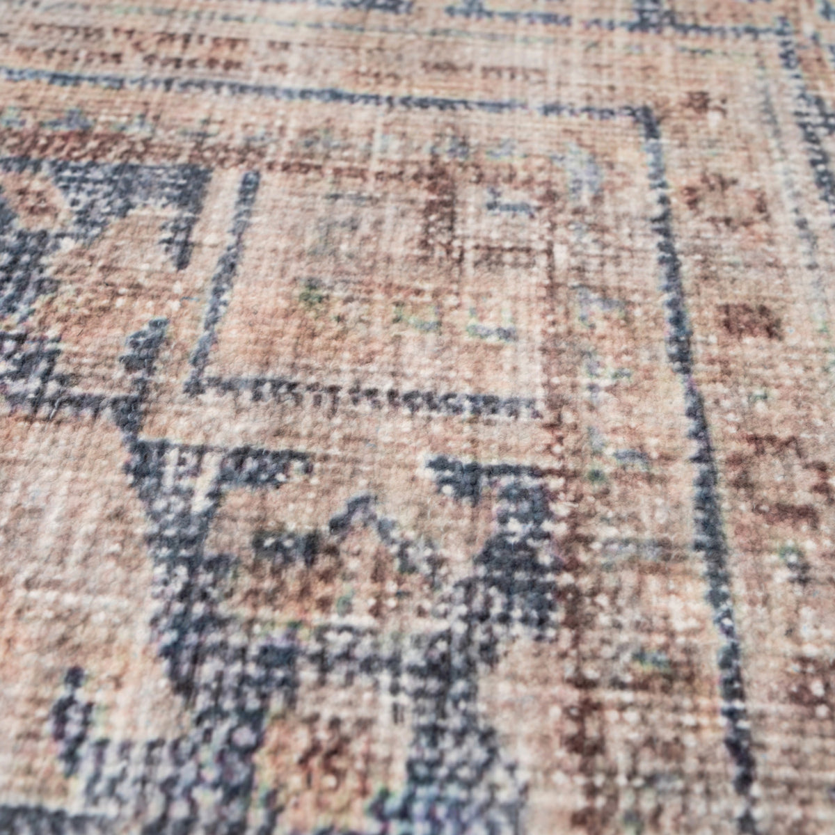 Washable Terracotta Vintage Rug - Wander
