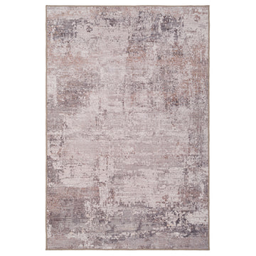 Soft Washable Distressed Greige Rug - Ernest