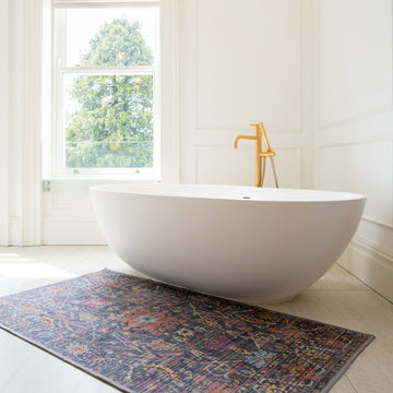 Soft Washable Wildflower Bathroom Mat - Francine