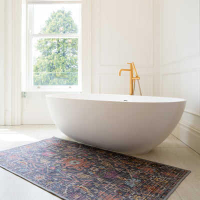Soft Washable Wildflower Bathroom Mat - Francine