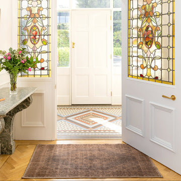 Soft Washable Brown Bathroom Mat - Mabel