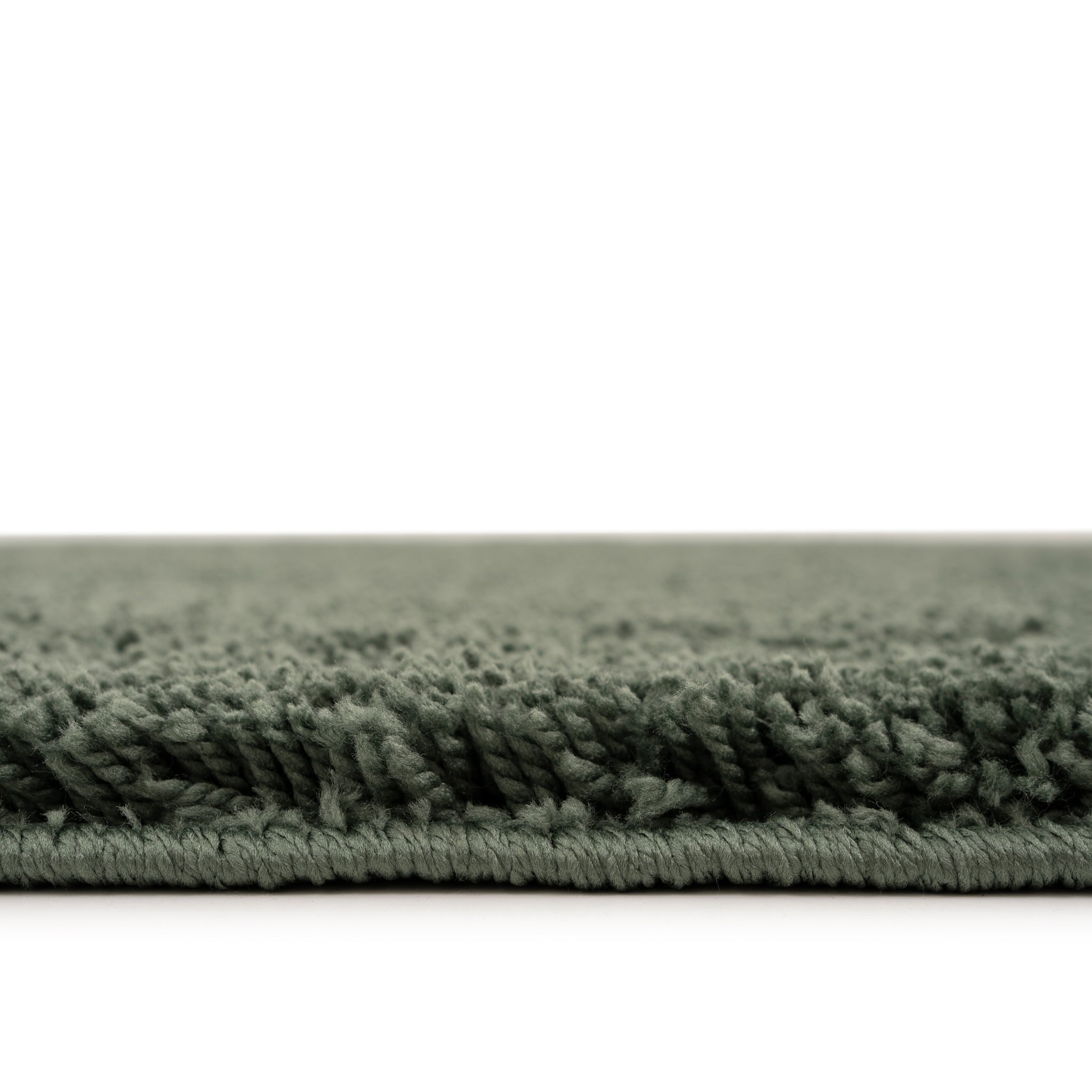 Soft Washable Green Shaggy Rug