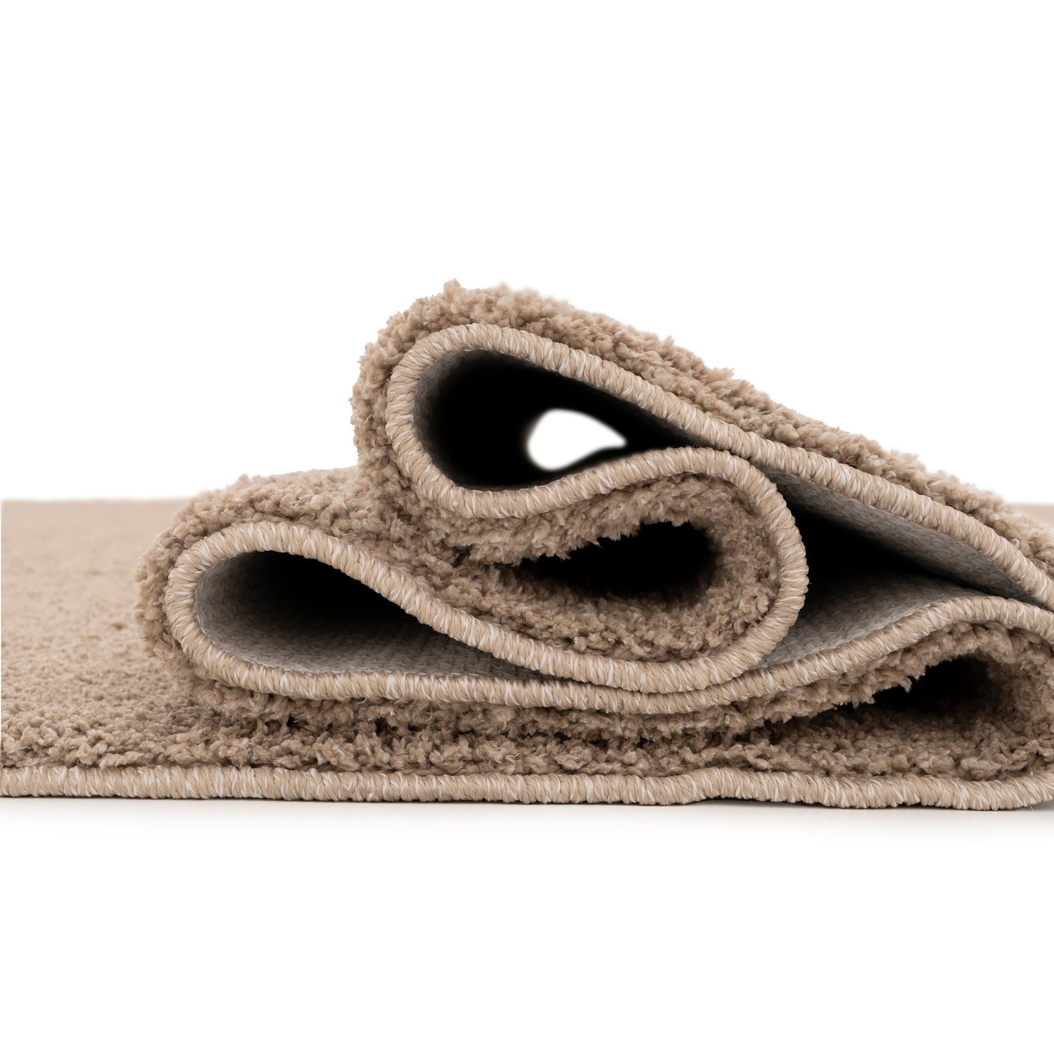 Soft Washable Beige Shaggy Rug