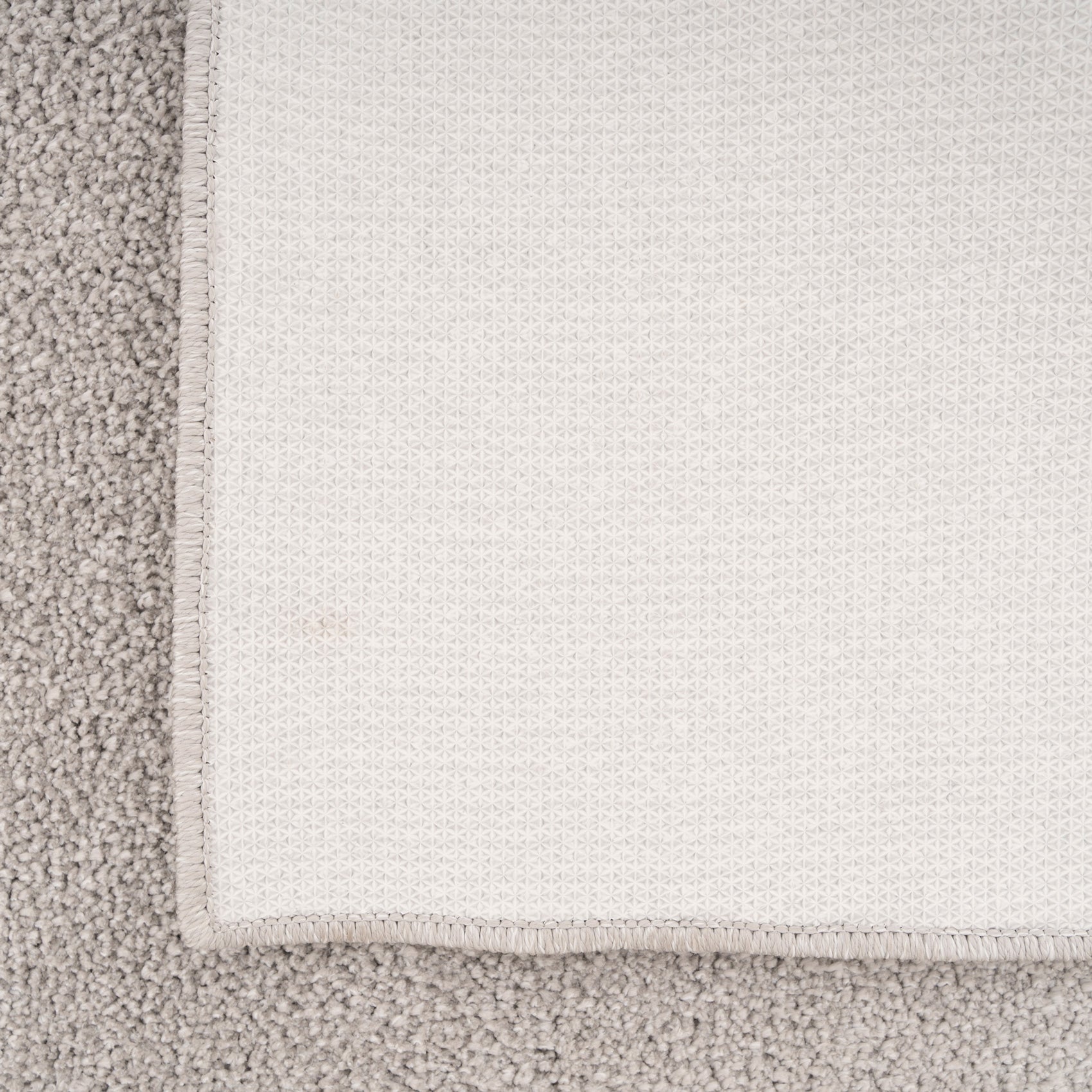 Soft Washable Silver Grey Shaggy Rug