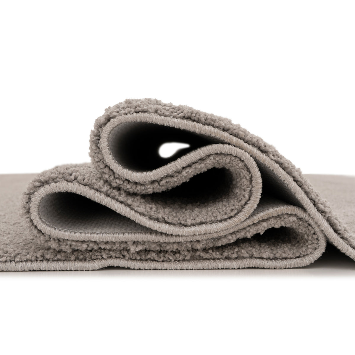 Soft Washable Silver Grey Shaggy Rug