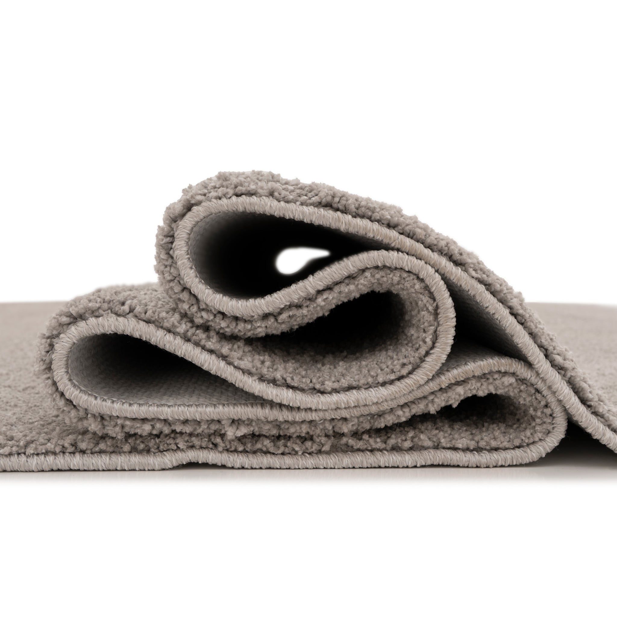 Soft Washable Silver Grey Shaggy Rug