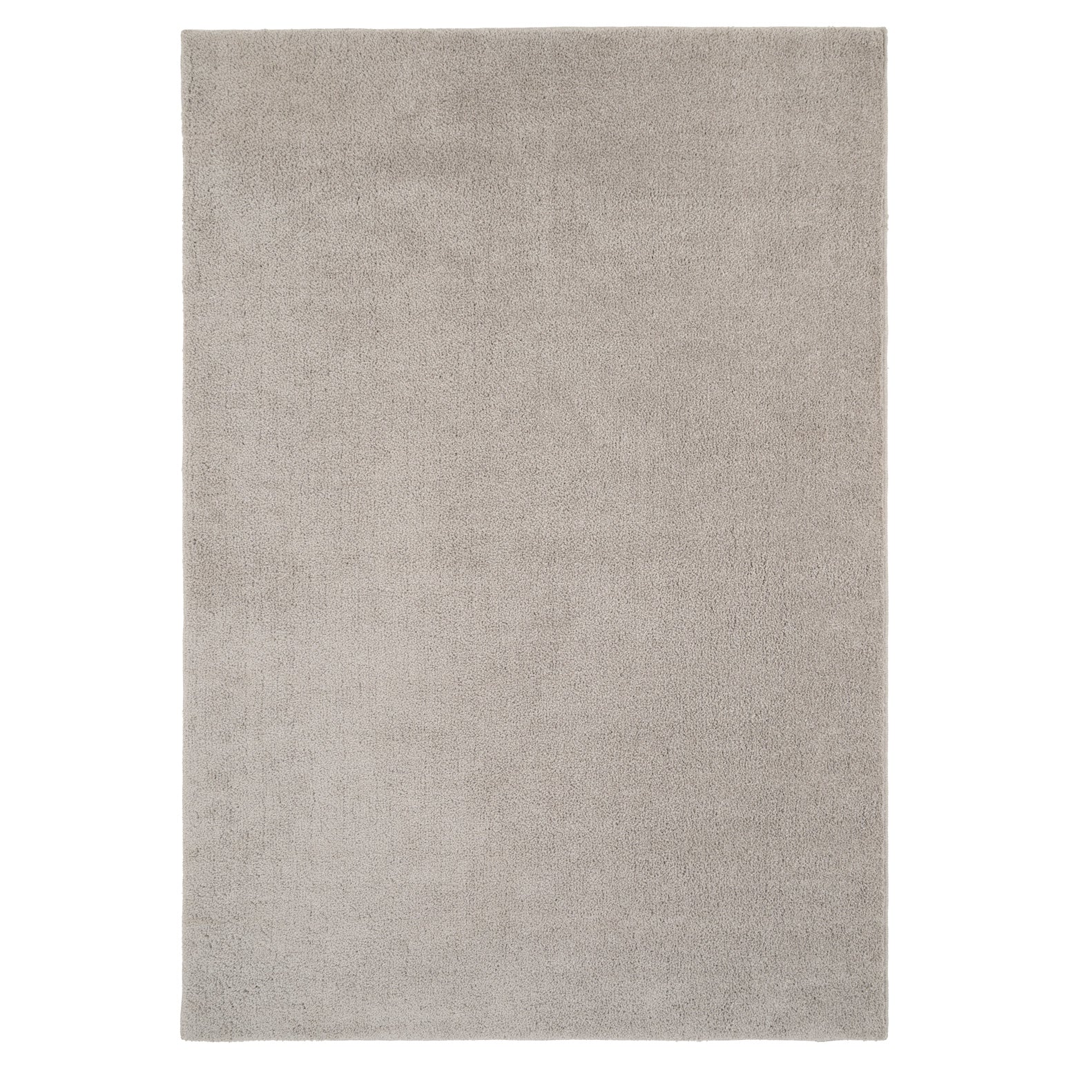 Soft Washable Silver Grey Shaggy Rug