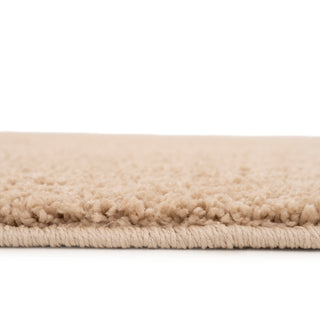 Soft Washable Cream Shaggy Rug