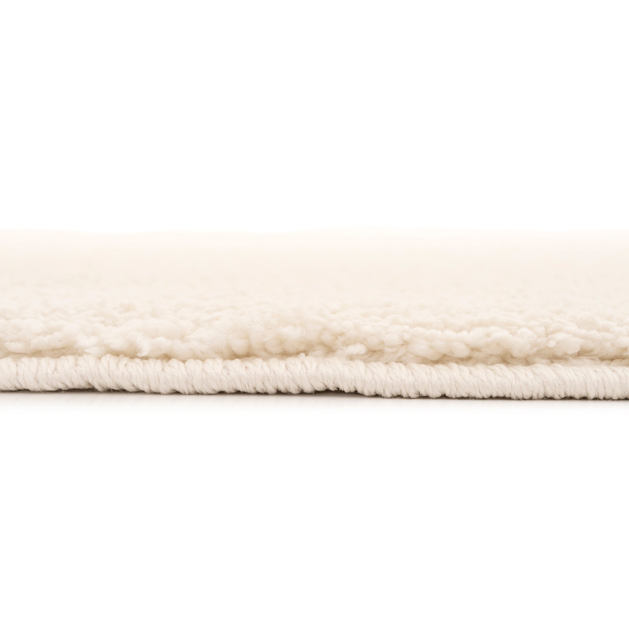 Soft Washable Light Cream Shaggy Rug