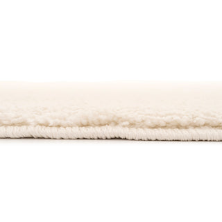 Soft Washable Light Cream Shaggy Rug