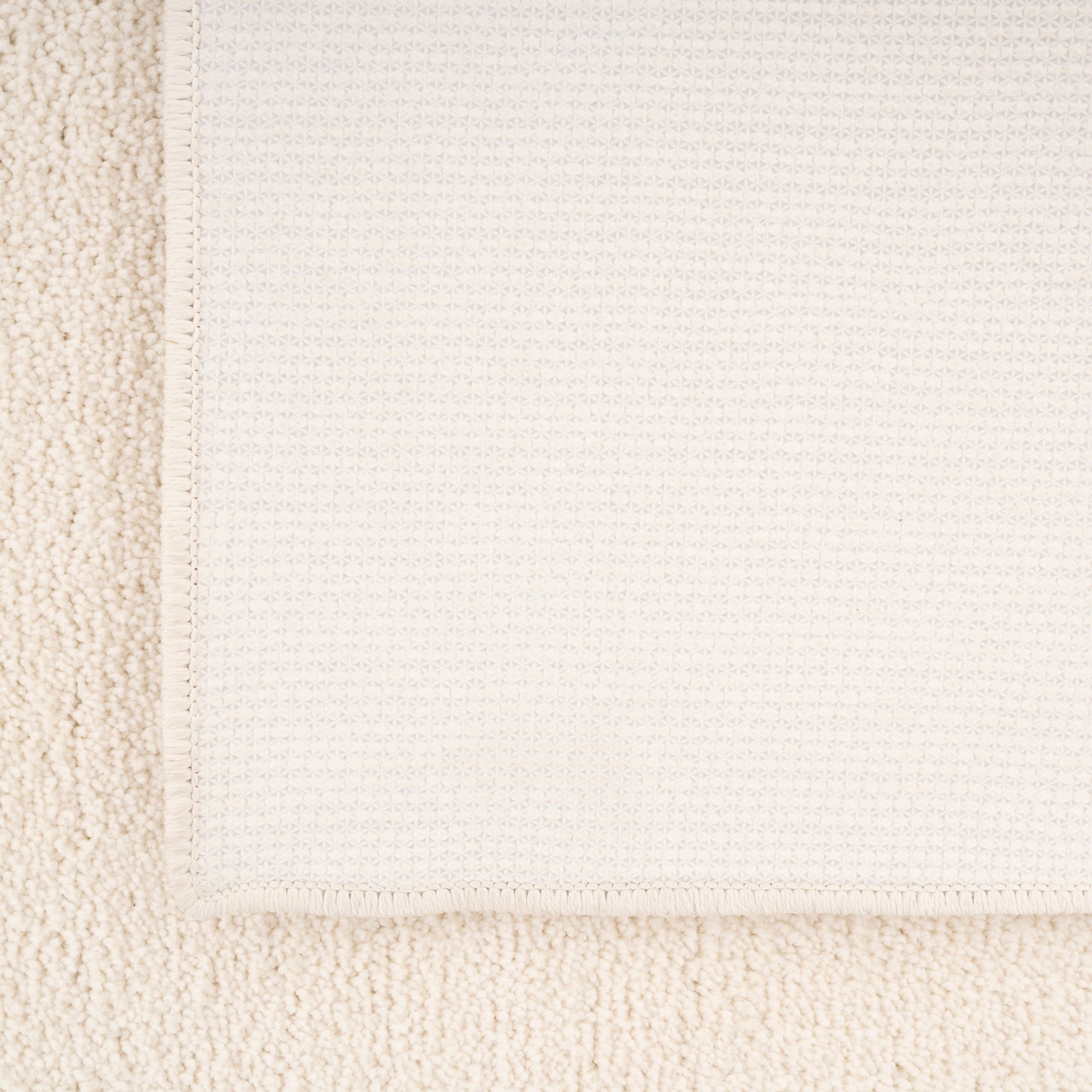 Soft Washable Light Cream Shaggy Rug