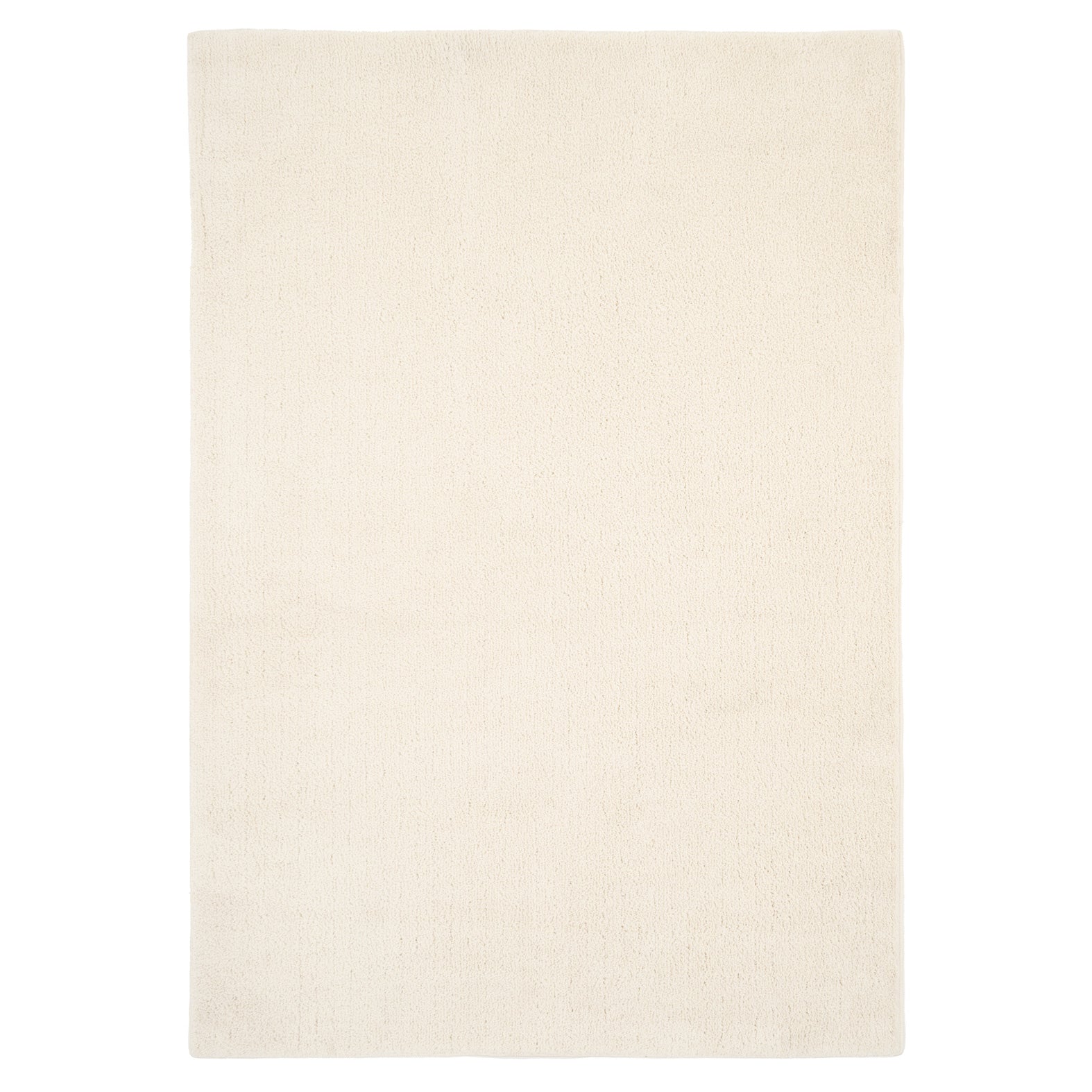 Soft Washable Light Cream Shaggy Rug