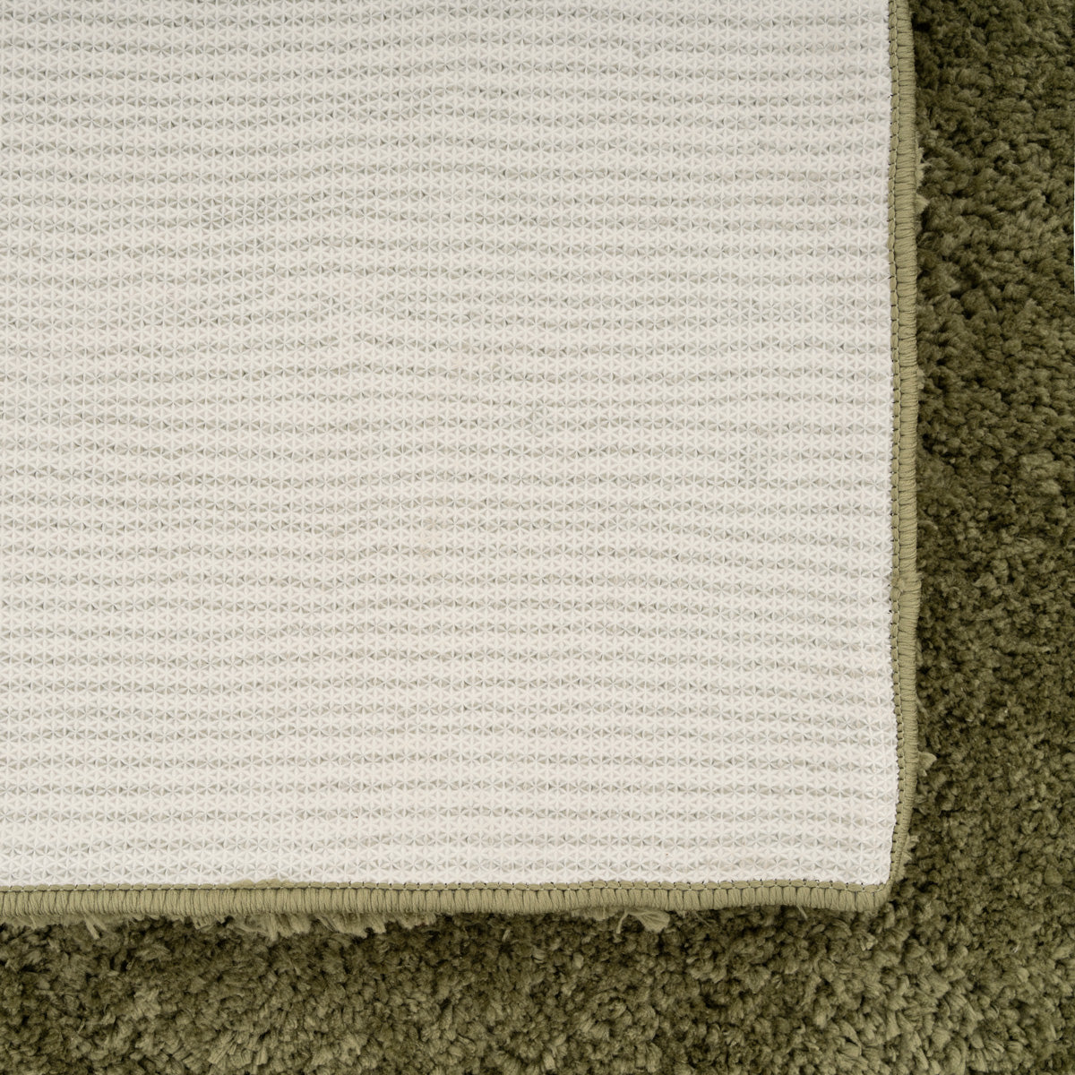 Premium Washable Shaggy Olive Green Rug