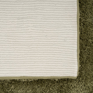 Premium Washable Shaggy Olive Green Rug