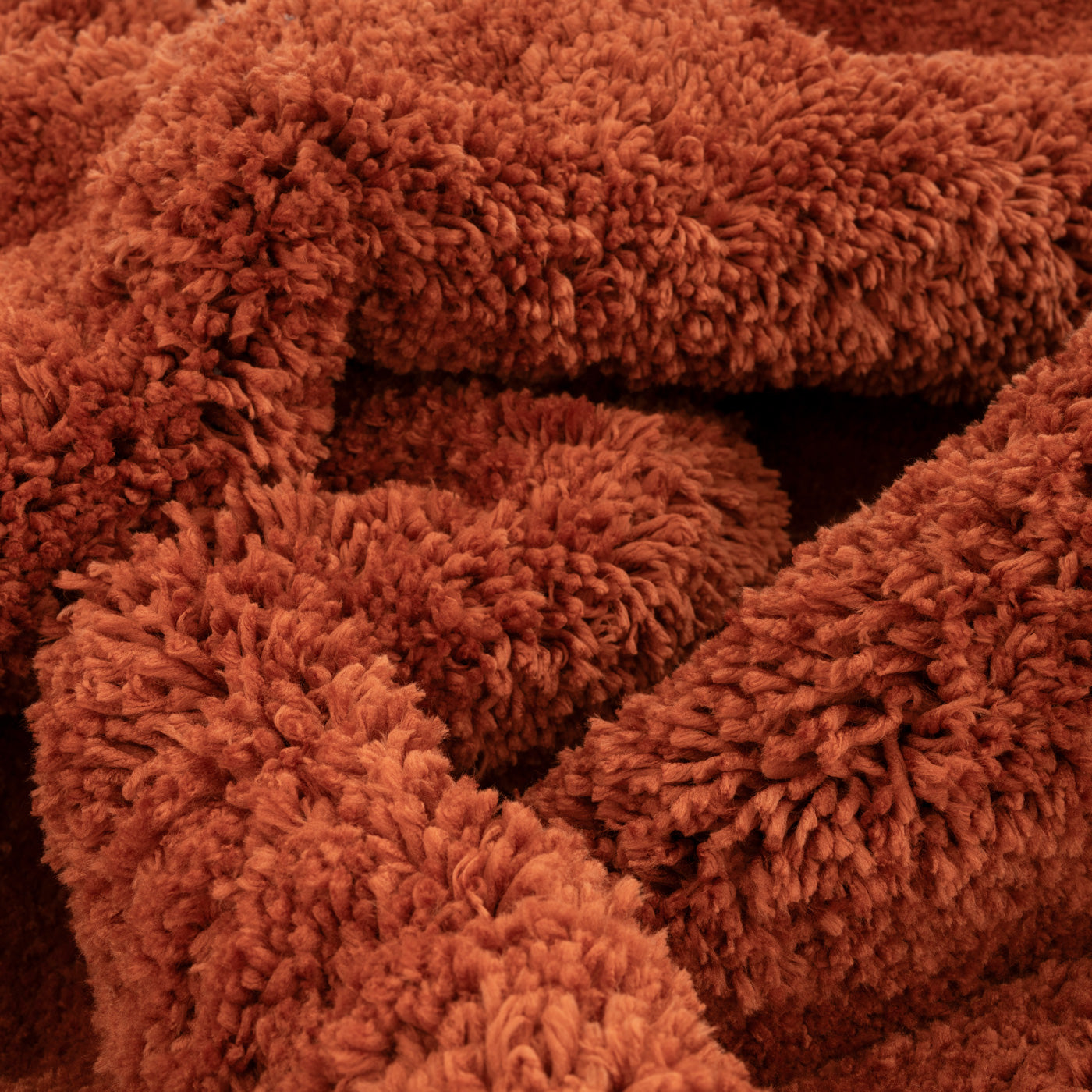 Premium Washable Terracotta Shaggy Rug