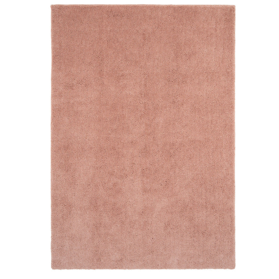 Soft Washable Blush Pink Shaggy Rug