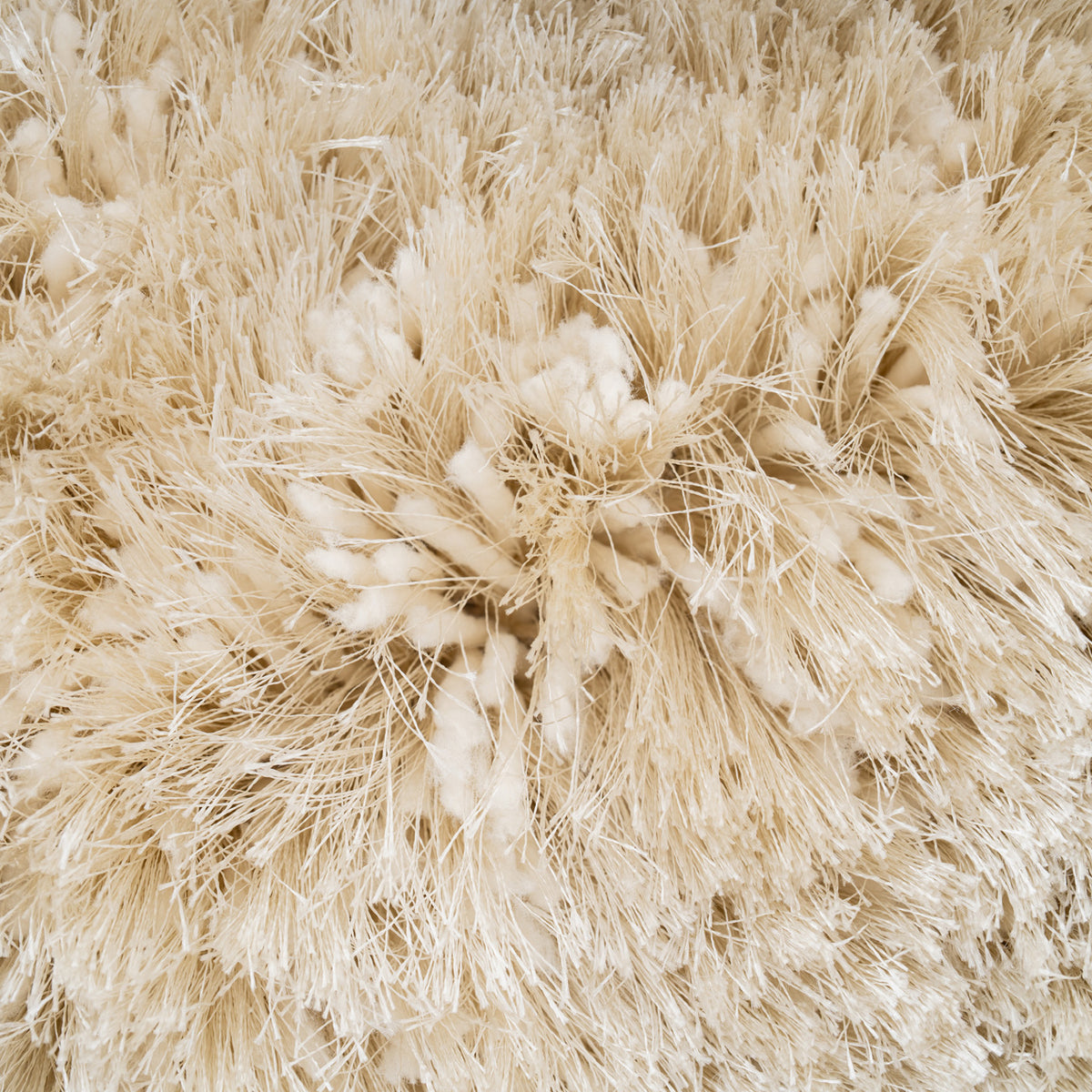 Plush Soft Ivory Shaggy Rug - Zia