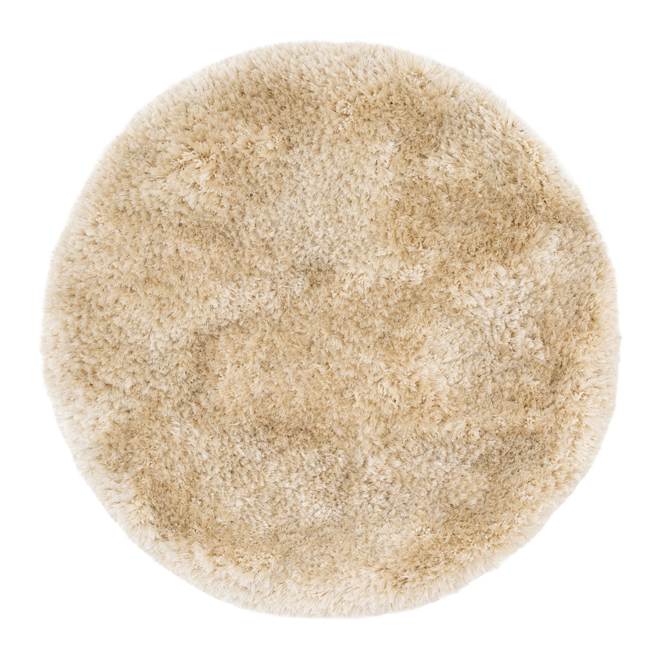 Plush Ivory Cream Shaggy Circle Rug – Kukoon Rugs Online